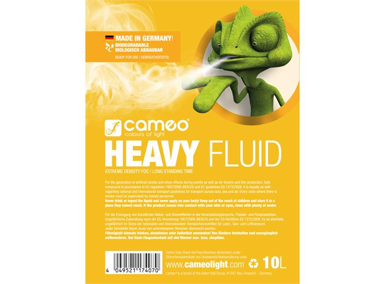 Cameo HEAVY FLUID 10L - Fog fluid w/ high density, long standing time